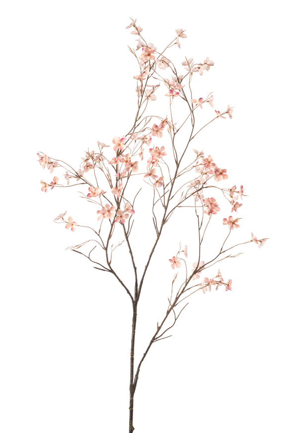 Fiore di ortensia artificiale 117 cm - 1 ramo - Rosa