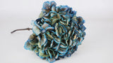 Dried hydrangea - 1 head - Blue