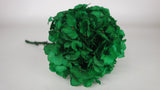 Preserved hydrangea - 1 head - Emerald green
